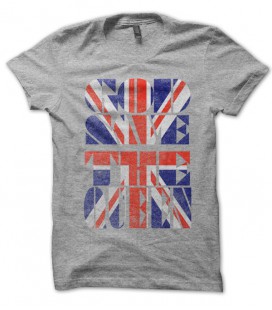 T-shirt God save the Queen, English Flag Punk