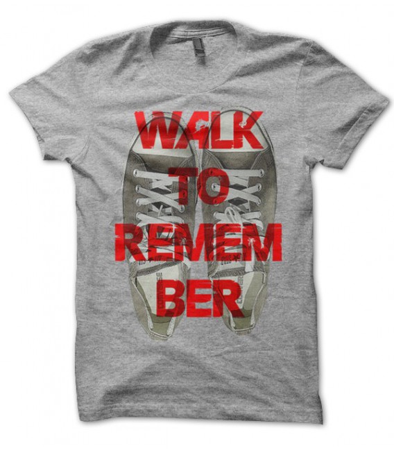 T-shirt Walk to remember, en basket...