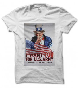 T-shirt I want you for US Army, Uncle Sam