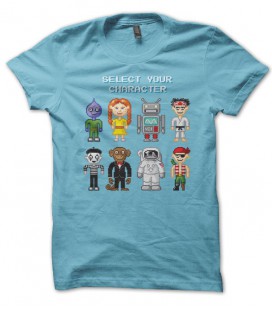 T-shirt Video Game Select Character by T-GeeK