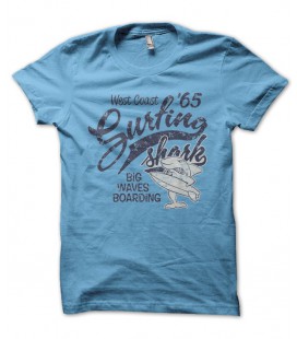 T-shirt Surfing ' Shark West Coast