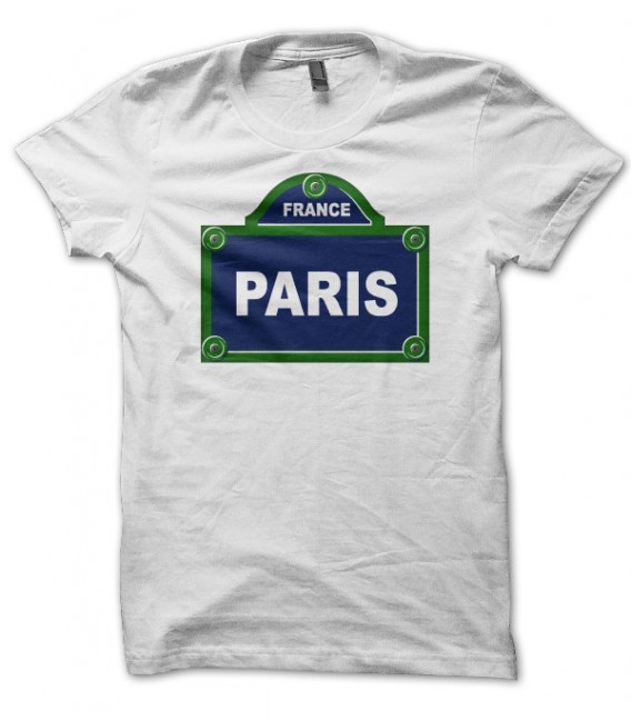 T-shirt panneau arondissement de Paris, France