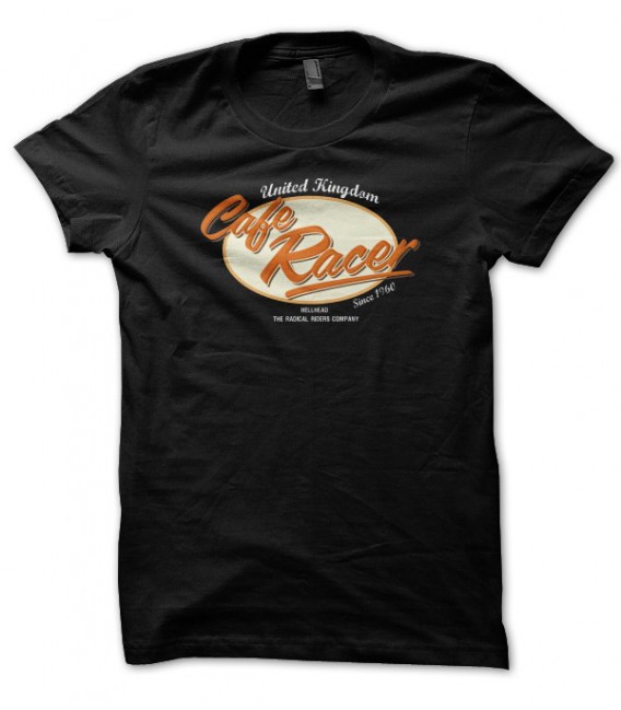 T-shirt Cafe Racer United Kingdom UK Motorcycle