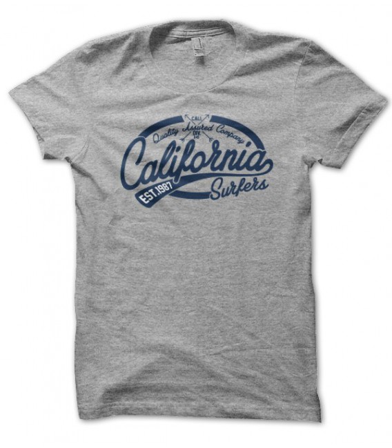 T-shirt California Surfer West Coast, Pacific Riders