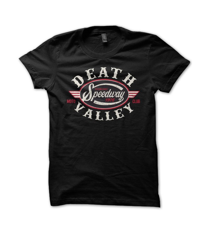 T-shirt Biker, Death Valley Speedway Teez, Tee shirt humour et