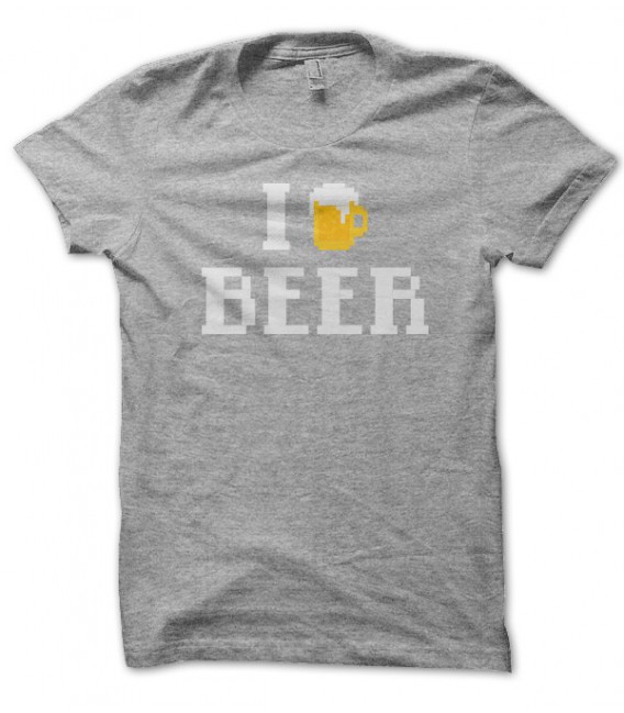 T-shirt I Love Beer ( J'adore la bière..)