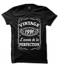 T-shirts 1991 Anniversaire style Whisky