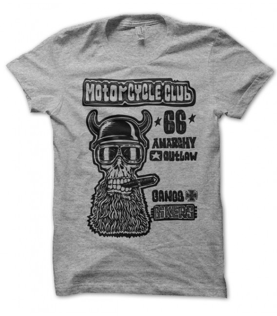 T-shirt Motorcycle Club Anarchy 66 Outlaws Bikers