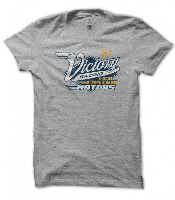 T-shirt vintage Victory Racing, Hi octane Custom motors