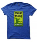 T-shirt Zombie in Area, Stay Alert !