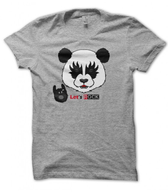 T-shirt Let's Rock Panda