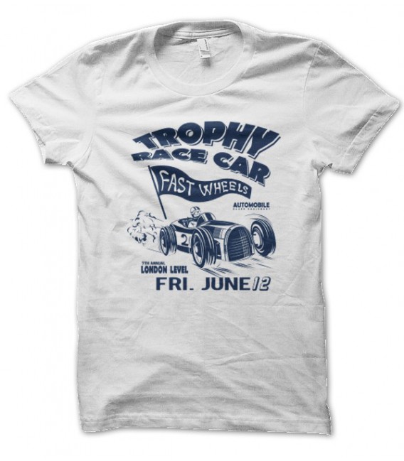 T-shirt vintage Trophy Race Car