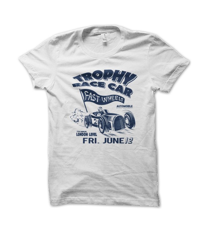 T-shirt Vintage Speedway Courses Homme - Voitures De Course Rétro - Cadeau Papa