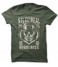 T-shirt Steel is Real, Born To Ride Biker