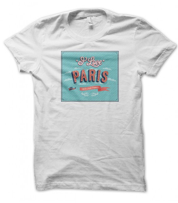 T-shirt Signs : I Love Paris