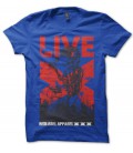 T-shirt Red Apparel, Live Skull Rock 'n Roll