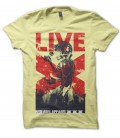 T-shirt Red Apparel, Live Skull Rock 'n Roll