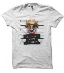 Tee shirt BaD DoG, Chien en garde à vue