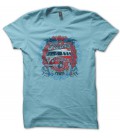 T-shirt Bus VW Flower Power, Surfing Trip